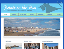 Tablet Screenshot of pointeonthebay.com